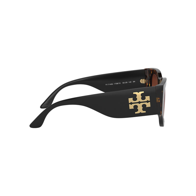 Tory Burch Women's Rectangle Frame Brown Acetate Sunglasses - TY7145U