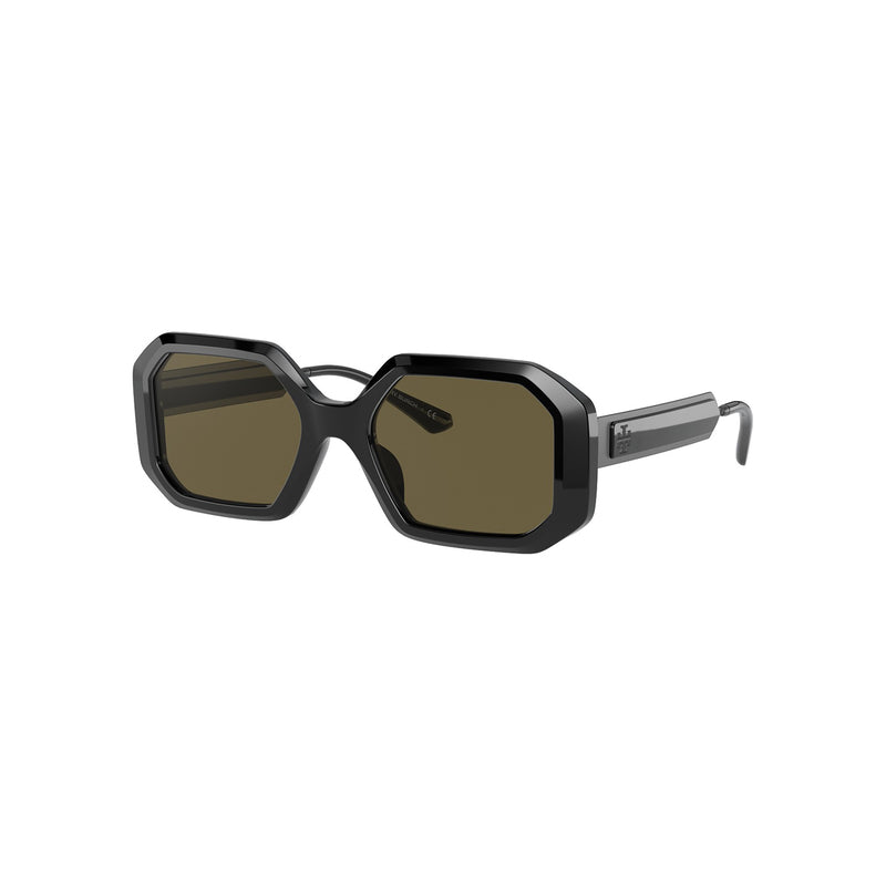 Tory Burch Women's Irregular Frame Black Acetate Sunglasses - TY7160U