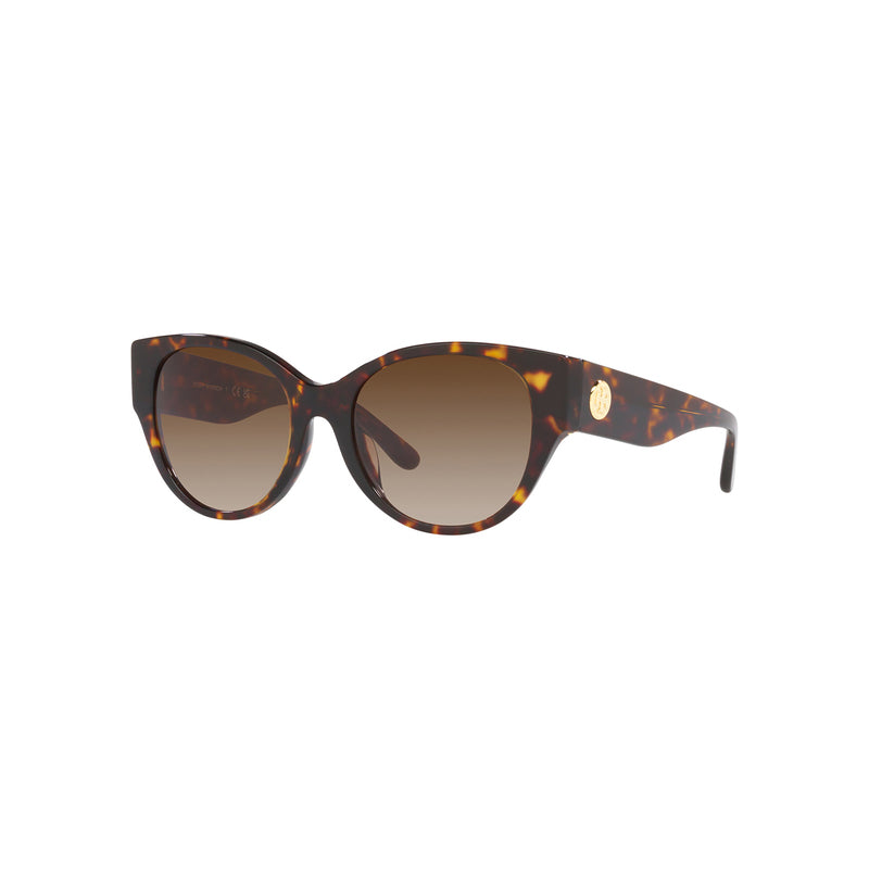 Tory Burch Women's Cat Eye Frame Brown Acetate Sunglasses - TY7182U