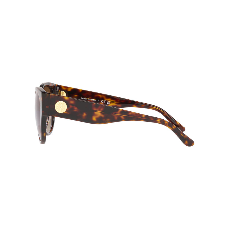 Tory Burch Women's Cat Eye Frame Brown Acetate Sunglasses - TY7182U