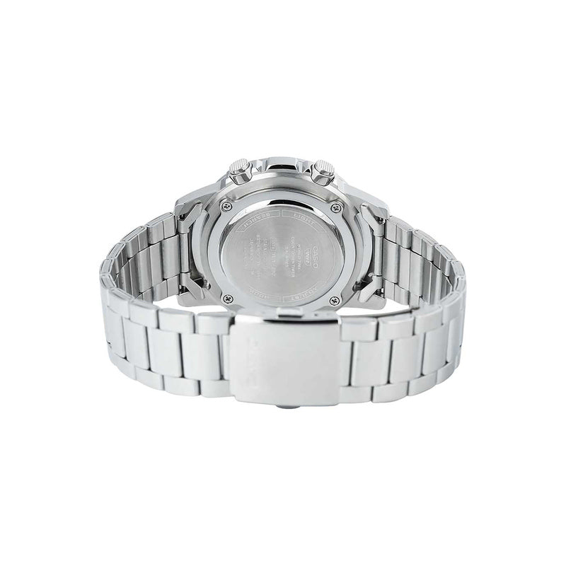 Casio Men Analog-Digital Watch AMW-880D-3AV Silver Stainless Steel Strap