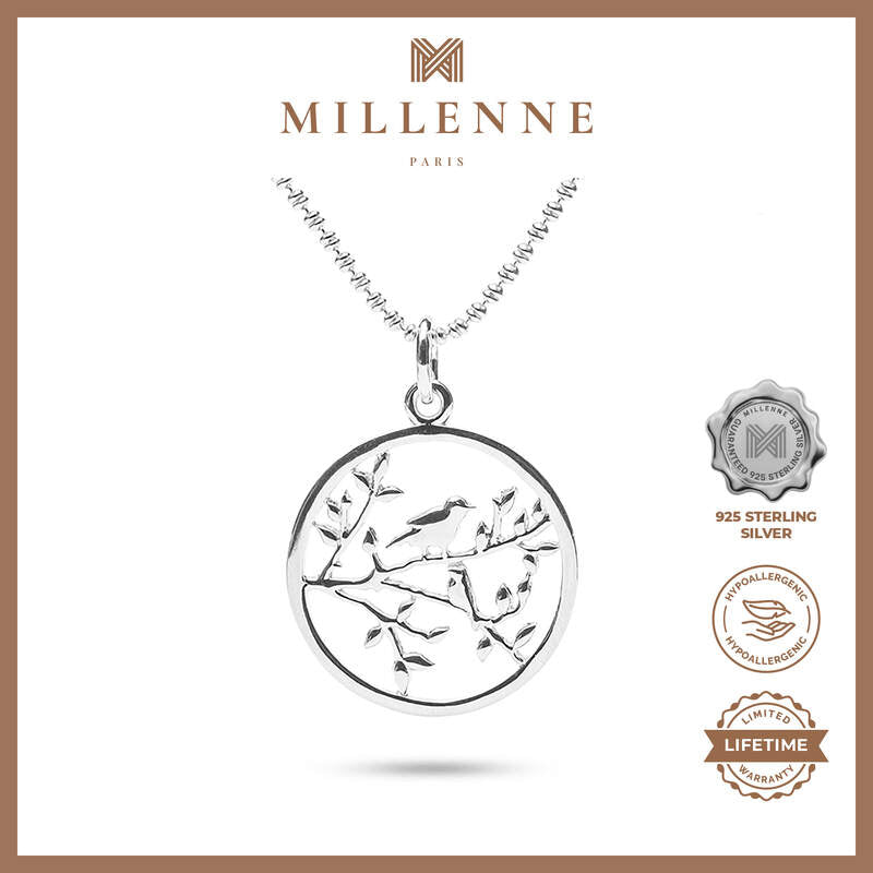 MILLENNE Millennia 2000 Birds Silver Pendant with 925 Sterling Silver