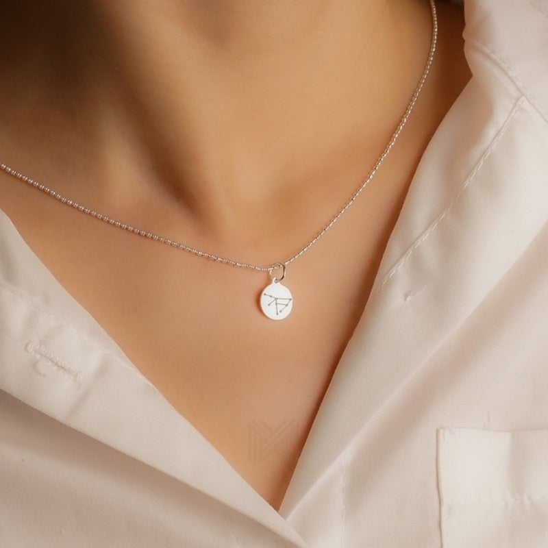 MILLENNE Match The Stars Capricorn Celestial Constellation Silver Pendant with 925 Sterling Silver