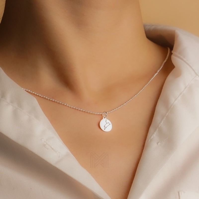 MILLENNE Match The Stars Leo Celestial Constellation Silver Pendant with 925 Sterling Silver