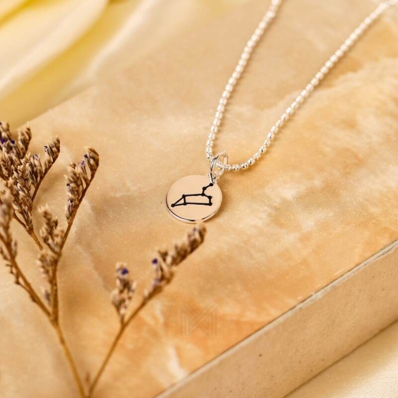 MILLENNE Match The Stars Leo Celestial Constellation Silver Pendant with 925 Sterling Silver