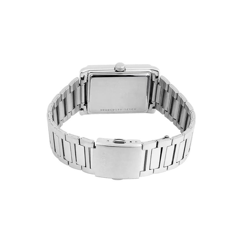 Casio MTP-M105D-1A Men Analog Watch Silver Stainless Steel Strap