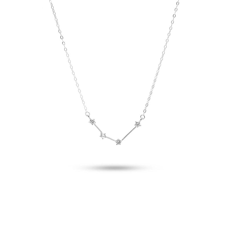 MILLENNE Match The Stars Aquarius Constellation Silver Necklace with 925 Sterling Silver