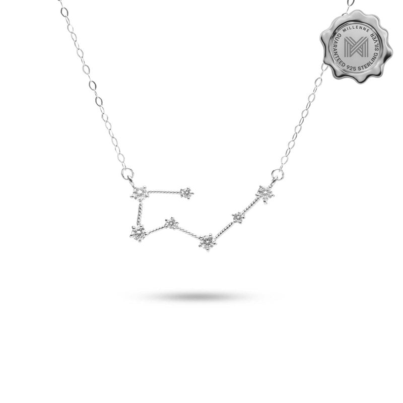 MILLENNE Match The Stars Taurus Constellation Silver Necklace with 925 Sterling Silver