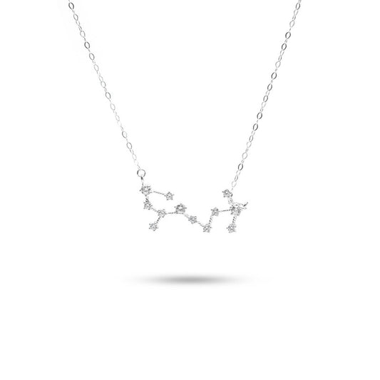 MILLENNE Match The Stars Scorpio Constellation Silver Necklace with 925 Sterling Silver