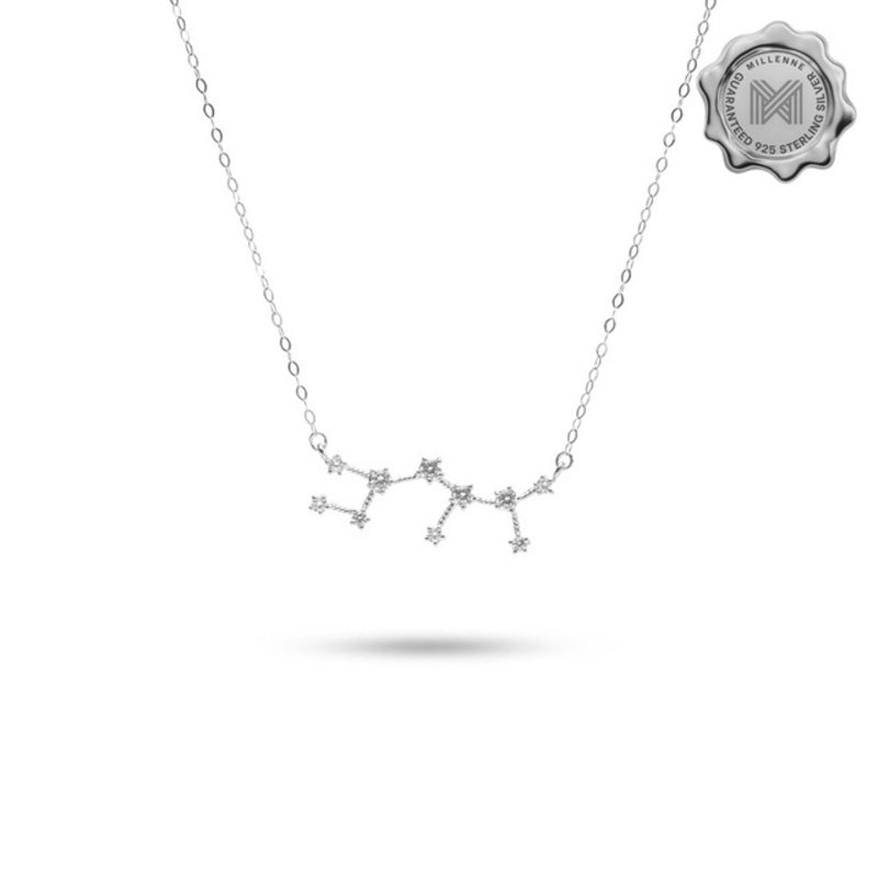 MILLENNE Match The Stars Sagittarius Constellation Rose Gold Necklace with 925 Sterling Silver