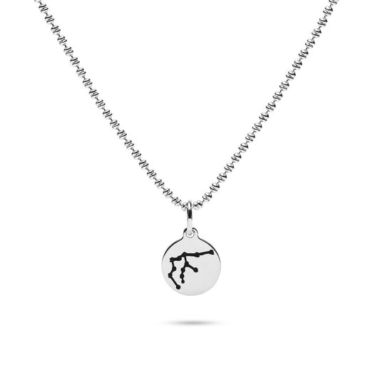 MILLENNE Match The Stars Aquarius Celestial Constellation Silver Pendant with 925 Sterling Silver