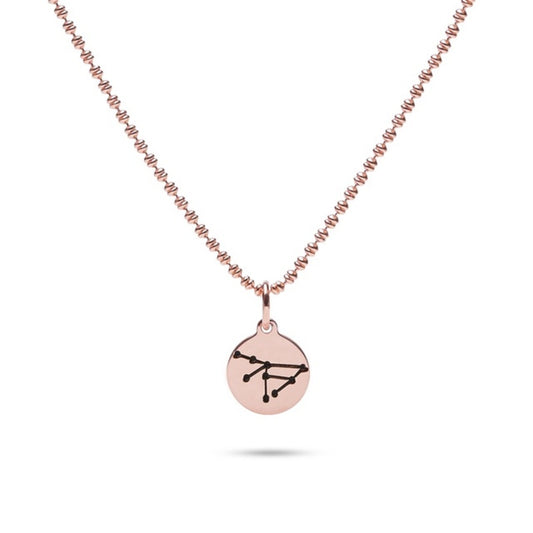 MILLENNE Match The Stars Capricorn Celestial Constellation Rose Gold Pendant with 925 Sterling Silver