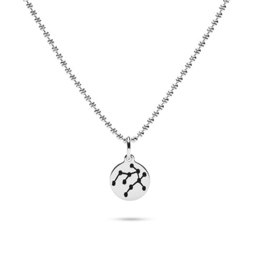 MILLENNE Match The Stars Gemini Celestial Constellation Silver Pendant with 925 Sterling Silver