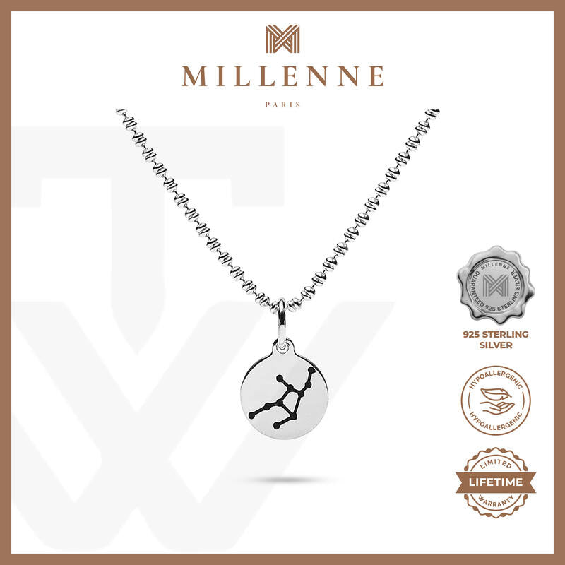 MILLENNE Match The Stars Virgo Celestial Constellation Silver Pendant with 925 Sterling Silver