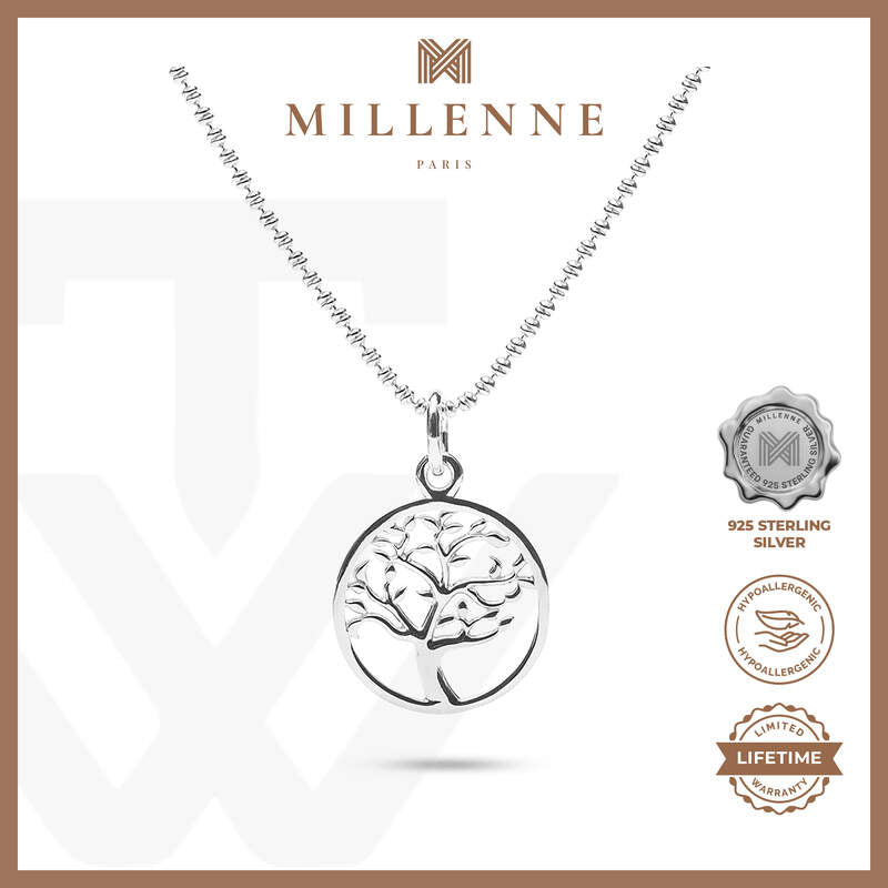 MILLENNE Millennia 2000 Scattered Tree of Life Silver Pendant with 925 Sterling Silver